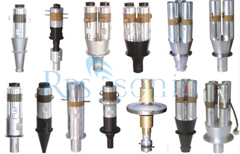 溶接用の2つの平行スタックを備えた高出力超音波トランスデューサー 