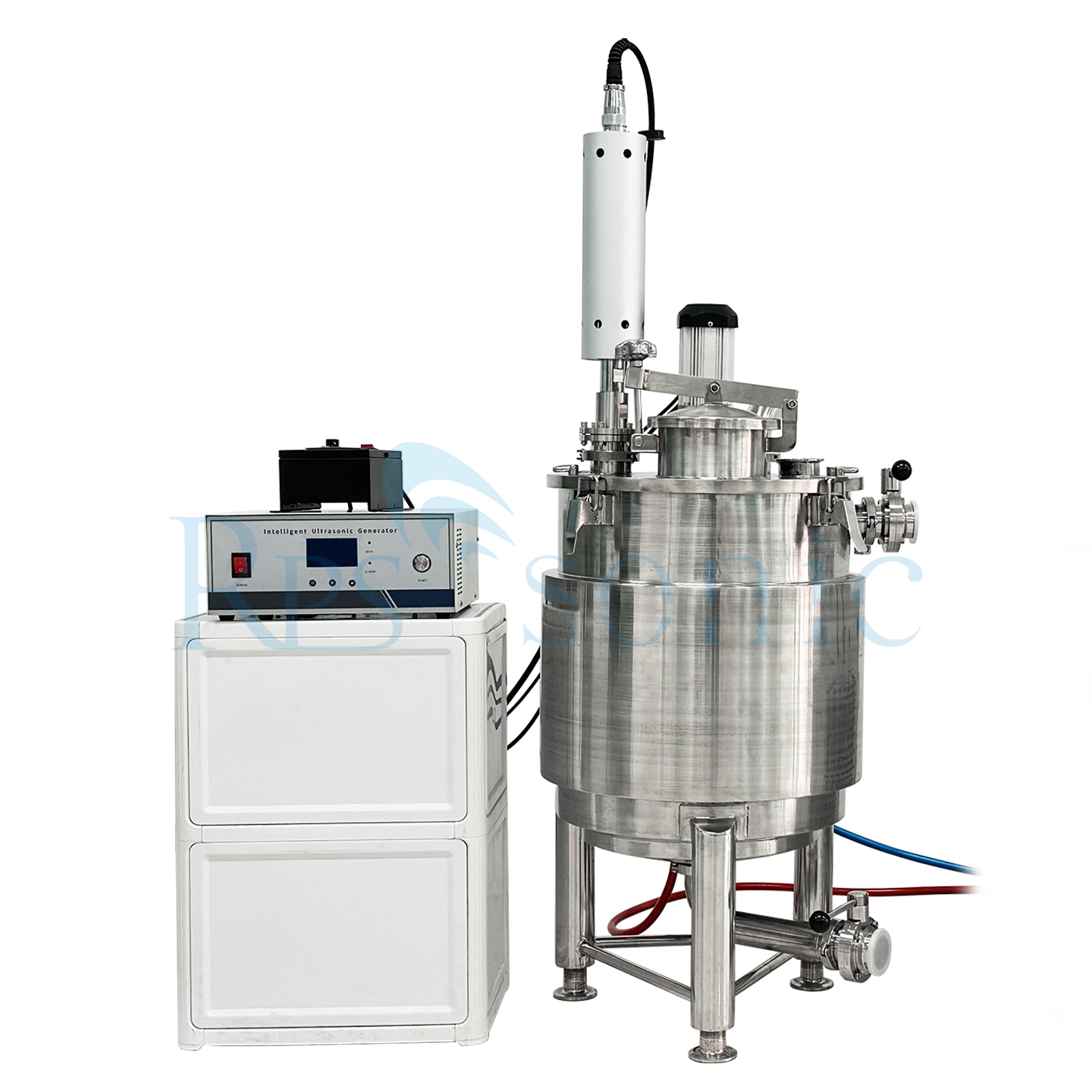 50L工業用超音波混合装置マッシュルーム抽出用のタンク付き超音波ホモジナイザー抽出器