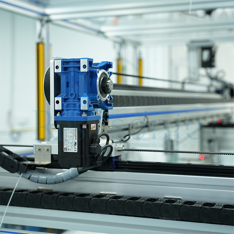 超音波ケーキ切断機パンカッターコンベアベルト付き