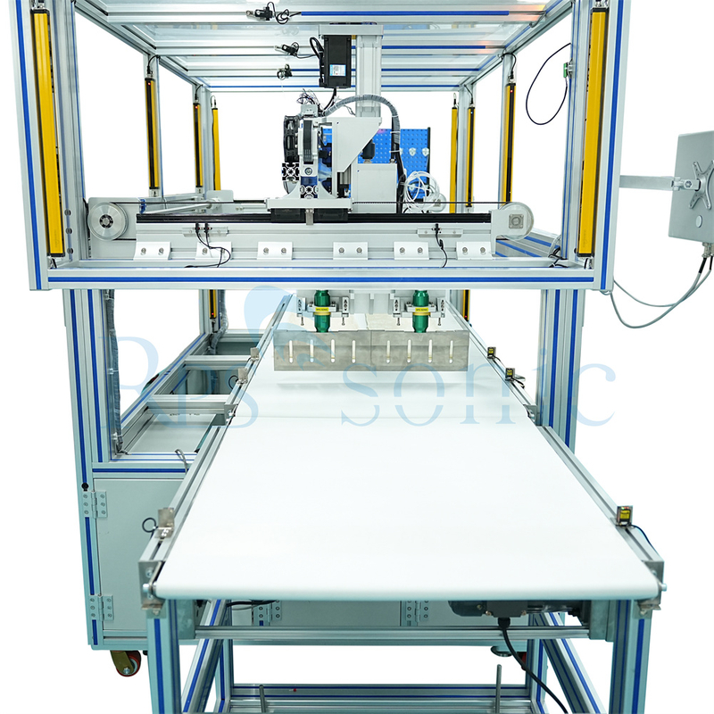 超音波ケーキ切断機パンカッターコンベアベルト付き